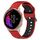 Per Garmin Venu Cinturino in silicone bicolore traspirante da 20 mm (rosso + nero) Per Garmin Venu Cinturino in silicone bicolore traspirante da 20 mm (rosso + nero)