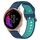 Per Garmin Venu Cinturino in silicone bicolore traspirante da 20 mm (blu + verde acqua) Per Garmin Venu Cinturino in silicone bicolore traspirante da 20 mm (blu + verde acqua)
