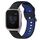 Per cinturino in silicone bicolore traspirante da 20 mm Garmin Venu SQ (nero + blu) Per cinturino in silicone bicolore traspirante da 20 mm Garmin Venu SQ (nero + blu)