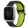 Per Garmin Venu SQ Cinturino in silicone bicolore traspirante da 20 mm (nero + verde lime) Per Garmin Venu SQ Cinturino in silicone bicolore traspirante da 20 mm (nero + verde lime)