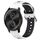 Per Garmin VivoMove Style Cinturino in silicone bicolore traspirante da 20 mm (bianco + nero) Per Garmin VivoMove Style Cinturino in silicone bicolore traspirante da 20 mm (bianco + nero)