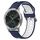 Per Garmin VivoMove Luxe Cinturino in silicone bicolore traspirante da 20 mm (blu notte + bianco) Per Garmin VivoMove Luxe Cinturino in silicone bicolore traspirante da 20 mm (blu notte + bianco)