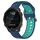 Per Garmin Forerunner 245 Music Cinturino in silicone bicolore traspirante da 20 mm (blu + verde acqua) Per Garmin Forerunner 245 Music Cinturino in silicone bicolore traspirante da 20 mm (blu + verde acqua)