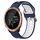 Per Garmin Forerunner 645 Cinturino in silicone bicolore traspirante da 20 mm (blu notte + bianco) Per Garmin Forerunner 645 Cinturino in silicone bicolore traspirante da 20 mm (blu notte + bianco)