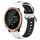 Per Garmin Forerunner 645 Music Cinturino in silicone bicolore traspirante da 20 mm (bianco + nero) Per Garmin Forerunner 645 Music Cinturino in silicone bicolore traspirante da 20 mm (bianco + nero)
