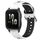 Per Garmin Forerunner Sq2 Cinturino in silicone bicolore traspirante da 20 mm (bianco + nero) Per Garmin Forerunner Sq2 Cinturino in silicone bicolore traspirante da 20 mm (bianco + nero)