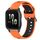 Per Garmin Forerunner Sq2 Cinturino in silicone bicolore traspirante da 20 mm (arancione + nero) Per Garmin Forerunner Sq2 Cinturino in silicone bicolore traspirante da 20 mm (arancione + nero)