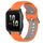 Per Garmin Forerunner Sq2 Cinturino in silicone bicolore traspirante da 20 mm (arancione + grigio) Per Garmin Forerunner Sq2 Cinturino in silicone bicolore traspirante da 20 mm (arancione + grigio)