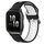 Per Garmin Forerunner Sq2 Cinturino in silicone bicolore traspirante da 20 mm (nero + bianco) Per Garmin Forerunner Sq2 Cinturino in silicone bicolore traspirante da 20 mm (nero + bianco)