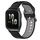 Per Garmin Forerunner Sq2 Cinturino in silicone bicolore traspirante da 20 mm (nero + grigio) Per Garmin Forerunner Sq2 Cinturino in silicone bicolore traspirante da 20 mm (nero + grigio)