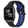 Per Garmin Forerunner Sq2 Cinturino in silicone bicolore traspirante da 20 mm (nero + blu) Per Garmin Forerunner Sq2 Cinturino in silicone bicolore traspirante da 20 mm (nero + blu)