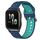 Per Garmin Forerunner Sq2 Cinturino in silicone bicolore traspirante da 20 mm (blu + verde acqua) Per Garmin Forerunner Sq2 Cinturino in silicone bicolore traspirante da 20 mm (blu + verde acqua)