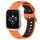 Per Garmin Forerunner Sq2 Music Cinturino in silicone bicolore traspirante da 20 mm (arancione + nero) Per Garmin Forerunner Sq2 Music Cinturino in silicone bicolore traspirante da 20 mm (arancione + nero)