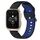 Per Garmin Forerunner Sq2 Music Cinturino in silicone bicolore traspirante da 20 mm (nero + blu) Per Garmin Forerunner Sq2 Music Cinturino in silicone bicolore traspirante da 20 mm (nero + blu)