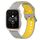Per Garmin Forerunner Sq2 Music Cinturino in silicone bicolore traspirante da 20 mm (grigio + giallo) Per Garmin Forerunner Sq2 Music Cinturino in silicone bicolore traspirante da 20 mm (grigio + giallo)