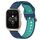 Per Garmin Forerunner Sq2 Music Cinturino in silicone bicolore traspirante da 20 mm (blu + verde acqua) Per Garmin Forerunner Sq2 Music Cinturino in silicone bicolore traspirante da 20 mm (blu + verde acqua)
