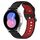 Per Huawei Watch 2 Cinturino in silicone bicolore traspirante da 20 mm (nero + rosso) Per Huawei Watch 2 Cinturino in silicone bicolore traspirante da 20 mm (nero + rosso)