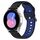 Per Huawei Watch 2 Cinturino in silicone bicolore traspirante da 20 mm (nero + blu) Per Huawei Watch 2 Cinturino in silicone bicolore traspirante da 20 mm (nero + blu)