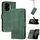 Custodia in pelle Flip Cubic Skin Feel per Honor 300 (verde)