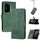 Per Honor 300 Pro / Honor 300 Ultra Custodia in pelle con effetto pelle cubica Flip (verde)