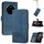 Custodia per telefono in pelle Flip Cubic Skin Feel For Honor Magic7 (blu) Custodia per telefono in pelle Flip Cubic Skin Feel For Honor Magic7 (blu)