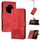 Custodia per telefono in pelle Flip Cubic Skin Feel per Honor Magic7 Pro (rosso) Custodia per telefono in pelle Flip Cubic Skin Feel per Honor Magic7 Pro (rosso)