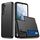 Per Samsung Galaxy S25 5G Custodia antiurto con slot per schede (nero)