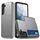 Per Samsung Galaxy S25 5G Custodia antiurto con slot per schede (grigio)
