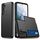 Per Samsung Galaxy S25+ 5G Custodia antiurto con slot per schede (nero)