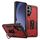 Per Samsung Galaxy S25 5G Custodia per telefono con supporto ad anello in TPU ibrido per PC (rosso) Per Samsung Galaxy S25 5G Custodia per telefono con supporto ad anello in TPU ibrido per PC (rosso)