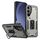 Per Samsung Galaxy S25 5G Custodia per telefono con supporto ad anello in TPU ibrido per PC (grigio titanio) Per Samsung Galaxy S25 5G Custodia per telefono con supporto ad anello in TPU ibrido per PC (grigio titanio)