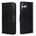 Per Redmi 13 4G Custodia in pelle con texture di cristallo (nero)