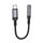 Borofone BV24 15cm Graceful Cavo convertitore audio digitale da tipo C a 3,5 mm (grigio metallo) Borofone BV24 15cm Graceful Cavo convertitore audio digitale da tipo C a 3,5 mm (grigio metallo)