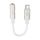 Convertitore audio digitale Borofone BV23 da 15 cm tipo C a 3,5 mm Dignity (bianco) Convertitore audio digitale Borofone BV23 da 15 cm tipo C a 3,5 mm Dignity (bianco)