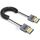 Cavo HDMI 2.1 coassiale a spirale da 0,7 m 8K 48 Gbps, porta: dritto a dritto
