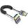 Cavo HDMI 2.1 coassiale a spirale da 0,7 m 8K 48 Gbps, porta: piegatura verso l'alto