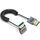 Cavo HDMI 2.1 coassiale a spirale da 0,7 m 8K 48 Gbps, porta: piegatura verso il basso
