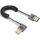 Cavo HDMI 2.1 coassiale a spirale da 0,7 m 8K 48 Gbps, porta: curvatura a sinistra