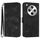 Per OPPO Find X8 Custodia in pelle con motivo a linee (nero)
