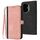Custodia in pelle con cinturino a doppia piega e fibbia laterale per Honor 300 (rosa) Custodia in pelle con cinturino a doppia piega e fibbia laterale per Honor 300 (rosa)