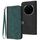 Custodia in pelle per telefono con cinturino a doppia piega e fibbia laterale per Honor Magic7 (verde scuro) Custodia in pelle per telefono con cinturino a doppia piega e fibbia laterale per Honor Magic7 (verde scuro)