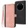 Custodia in pelle per telefono con cinturino a doppia piega e fibbia laterale per Honor Magic7 Pro (rosa) Custodia in pelle per telefono con cinturino a doppia piega e fibbia laterale per Honor Magic7 Pro (rosa)