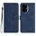 Custodia in pelle con motivo a cuore per Honor 300 (blu reale)
