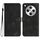 Per OPPO Find X8 Custodia in pelle con motivo a cuore (nero)