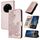 Custodia per telefono in pelle con motivo a fiore di Datura in rilievo per Honor Magic7 (oro rosa) Custodia per telefono in pelle con motivo a fiore di Datura in rilievo per Honor Magic7 (oro rosa)