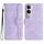 Per vivo Y300 / vivo V40 Lite 4G / 5G IDN Custodia in pelle con motivo a cuore (viola) Per vivo Y300 / vivo V40 Lite 4G / 5G IDN Custodia in pelle con motivo a cuore (viola)