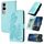 Per vivo Y300 / vivo V40 Lite 4G / 5G IDN Datura Flower Custodia in pelle con stampa flip (azzurro chiaro) Per vivo Y300 / vivo V40 Lite 4G / 5G IDN Datura Flower Custodia in pelle con stampa flip (azzurro chiaro)