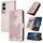Per vivo Y300 / vivo V40 Lite 4G / 5G IDN Datura Flower Custodia in pelle con stampa flip (oro rosa) Per vivo Y300 / vivo V40 Lite 4G / 5G IDN Datura Flower Custodia in pelle con stampa flip (oro rosa)