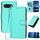 Per Google Pixel 9a YX0070 Custodia in pelle con fibbia in fibra di carbonio e cordino (azzurro chiaro) Per Google Pixel 9a YX0070 Custodia in pelle con fibbia in fibra di carbonio e cordino (azzurro chiaro)