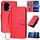 Per Honor 300 YX0070 Custodia in pelle con fibbia in fibra di carbonio e cordino (rosso) Per Honor 300 YX0070 Custodia in pelle con fibbia in fibra di carbonio e cordino (rosso)